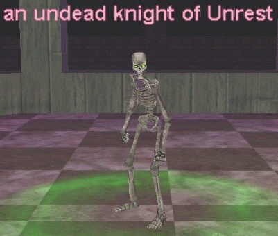 an undead knight of Unrest